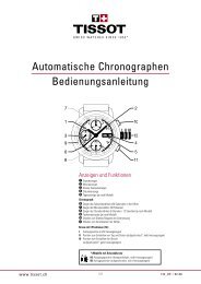 Automatische Chronographen Bedienungsanleitung