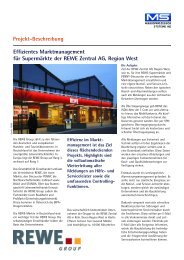 Effizientes Marktmanagement für Supermärkte der REWE Zentral ...