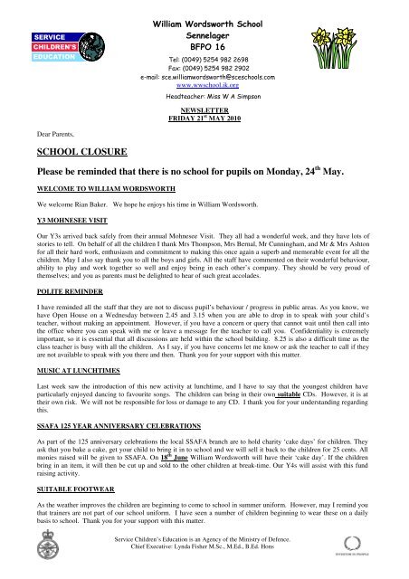 School Closure Please Be Reminded That There Is No School For