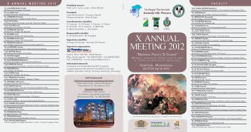 FACULTY X ANNUAL MEETING 2012 Hotel Sole ... - Auro