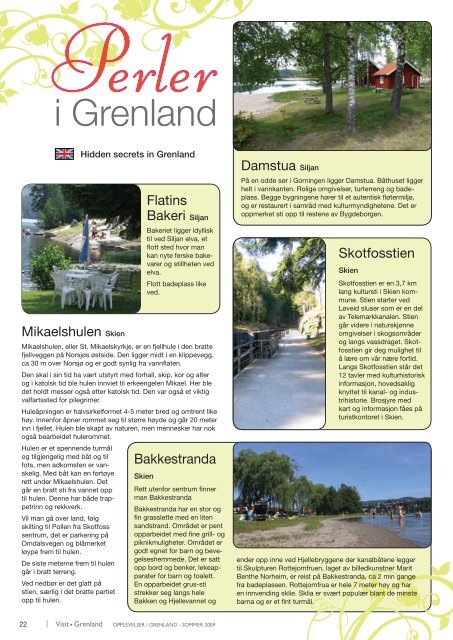 Her er Visit Grenlands sommerbrosjyre - Bamble kommune