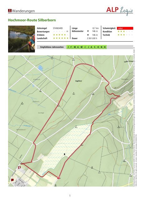 Wanderungen Hochmoor-Route Silberborn - Hotel Menzhausen