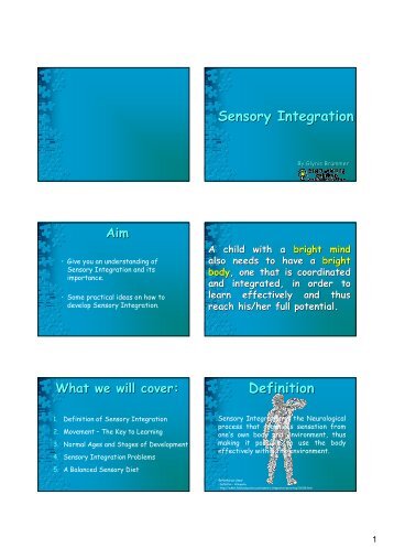 Sensory Integration Definition - New Zealand Association for Gifted ...