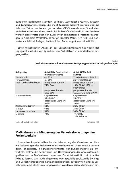 Freizeitgesellschaft zwischen Umwelt, SpaÃŸ und ... - Ã–ko-Institut eV