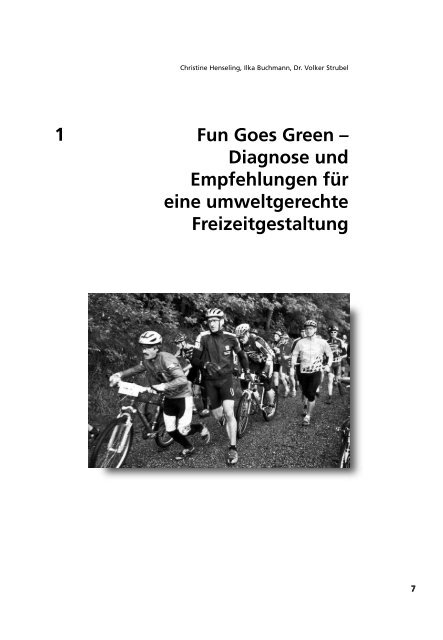 Freizeitgesellschaft zwischen Umwelt, SpaÃŸ und ... - Ã–ko-Institut eV