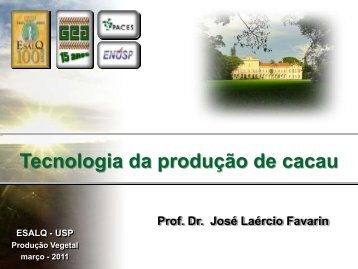 Tecnologia da produção de cacau