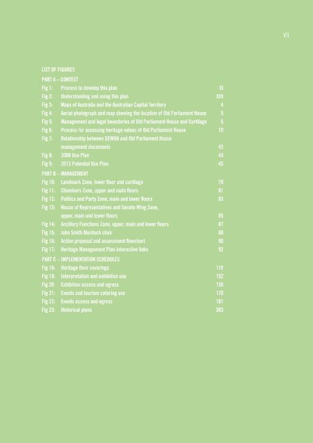 OLD PARLIAMENT HOUSE AND CURTILAGE HERITAGE MANAGEMENT PLAN 2008–2013