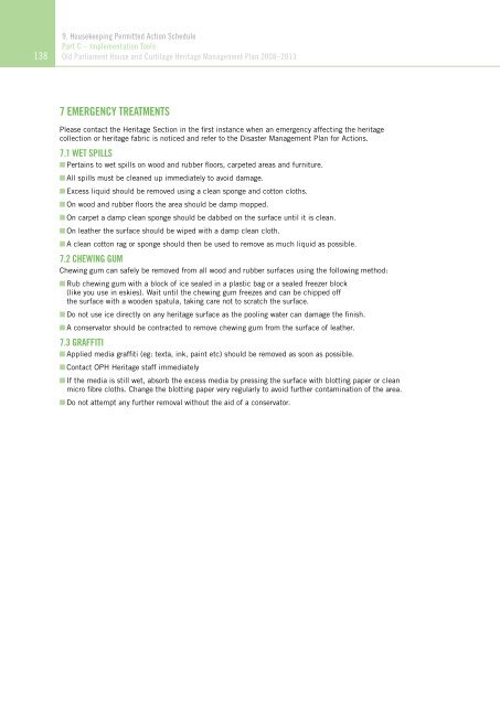 OLD PARLIAMENT HOUSE AND CURTILAGE HERITAGE MANAGEMENT PLAN 2008–2013