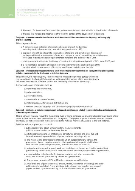 OLD PARLIAMENT HOUSE AND CURTILAGE HERITAGE MANAGEMENT PLAN 2008–2013