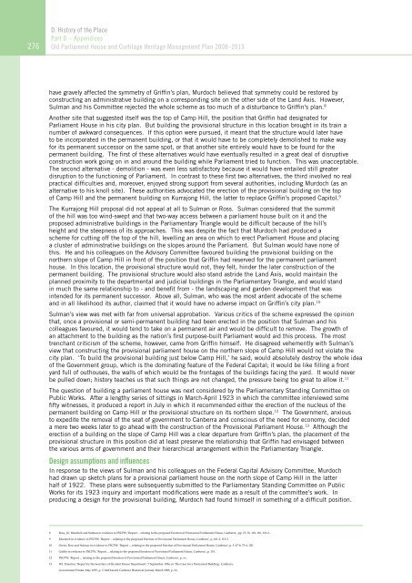 OLD PARLIAMENT HOUSE AND CURTILAGE HERITAGE MANAGEMENT PLAN 2008–2013