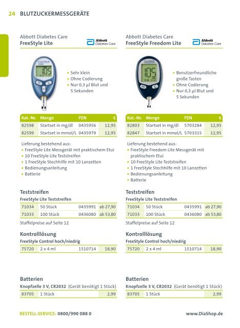 hauptKatalog für diabetiKerbedarf