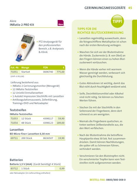 hauptKatalog für diabetiKerbedarf