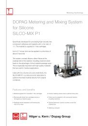 DOPAG Metering and Mixing System for Silicone SILCO-MIX P1