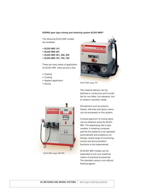 Advanced Metering and Mixing Technology