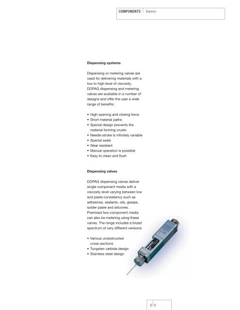 Advanced Metering and Mixing Technology