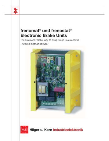 frenomat und frenostat Electronic Brake Units