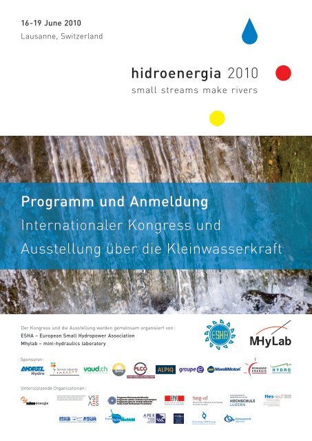 Program und Anmeldung - Hidroenergia 2010