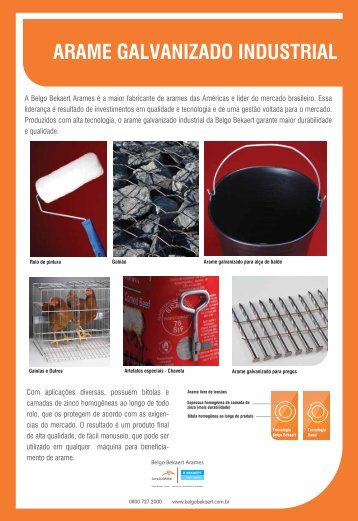 ARAME GALVANIZADO INDUSTRIAL