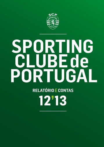 RELATÃRIOE CONTAS - Sporting Clube de Portugal