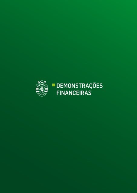 RELATÃRIOE CONTAS - Sporting Clube de Portugal