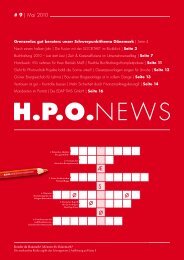 2010 Ausgabe 9 H.P.O. News - HPO Wirtschaftspartner