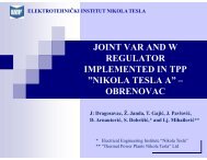 IMPLEMENTED IN TPP ”NIKOLA TESLA A” – OBRENOVAC