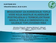 moguÄnost za koriÅ¡Äenje tople vode koja nastaje hlaÄenjem ...