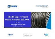 Skoda Supercritical Steam Turbine 660 MW