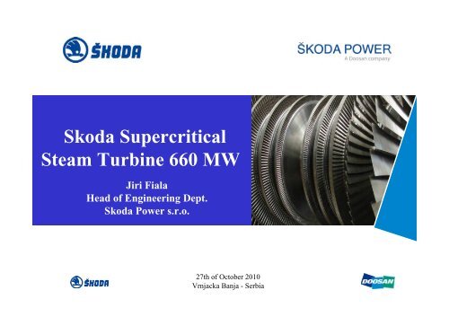 Skoda Supercritical Steam Turbine 660 MW