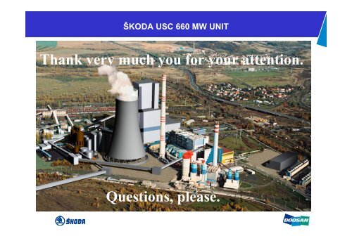 Skoda Supercritical Steam Turbine 660 MW