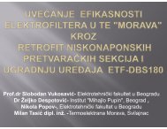 uveÄanje efikasnosti elektrofiltera u te 