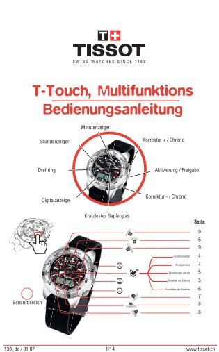 T-Touch, Multifunktions Bedienungsanleitung