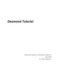 Desmond Tutorial