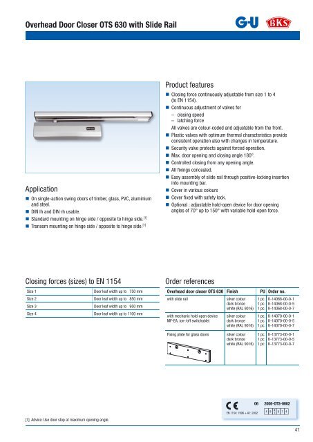 Overhead Door Closer Ots