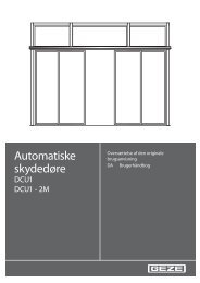 Automatiske skydedøre