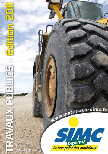 Catalogue Travaux Publics Groupe 2011 - Simc