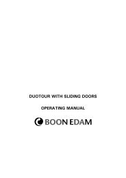 DUOTOUR WITH SLIDING DOORS OPERATING MANUAL