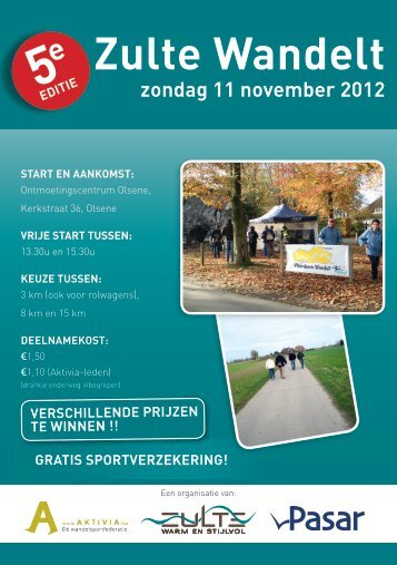 Zulte Wandelt zondag 11 november 2012