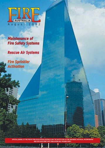 Maintenance of Fire Safety Systems Rescue Air Systems Fire Sprinkler Activation
