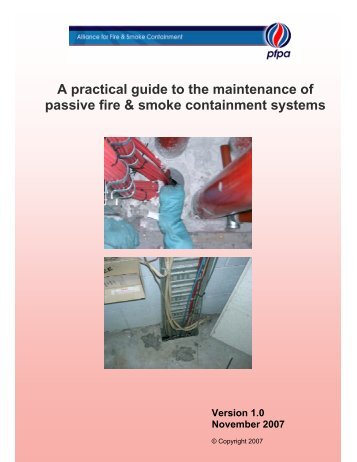 A practical guide to the maintenance of passive fire & smoke containment systems