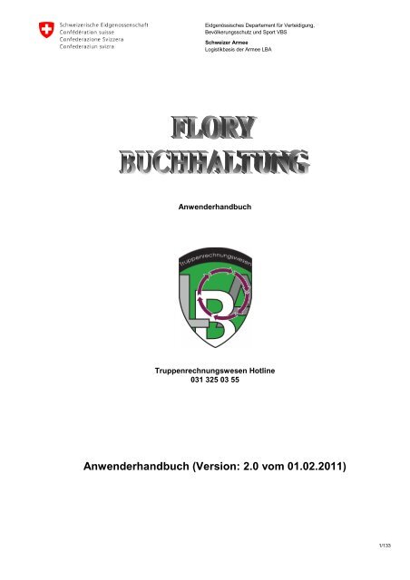 Handbuch FLORY, version Deutsch - Logistikbasis der Armee LBA