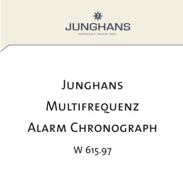 Junghans Multifrequenz Alarm Chronograph