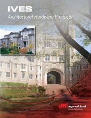 Architectural Hardware Products