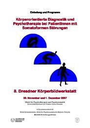 Einladung und Programm - Psychosomatik-UKD