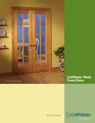 CraftMaster Wood French Doors