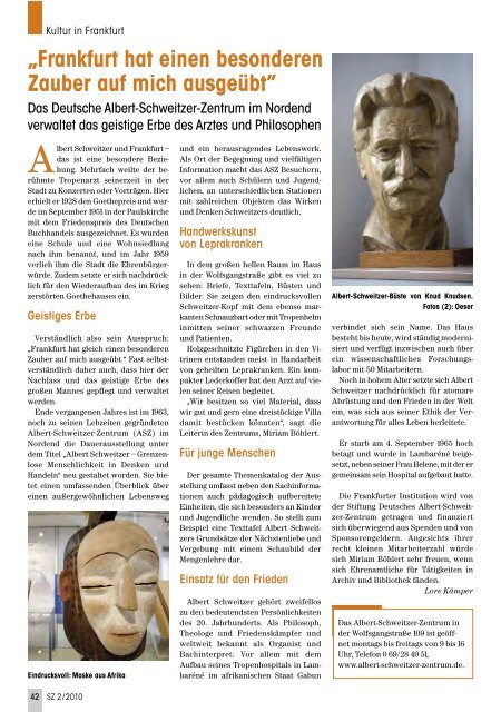 Die gesamte Ausgabe 2/2010 als pdf-Datei - Senioren Zeitschrift ...