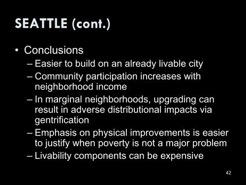 Making a Livable City The Case of Seattle