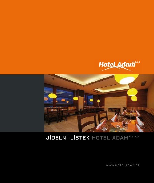 jídelní lístek hotel adam****