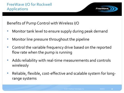 FreeWave I/O for Rockwell