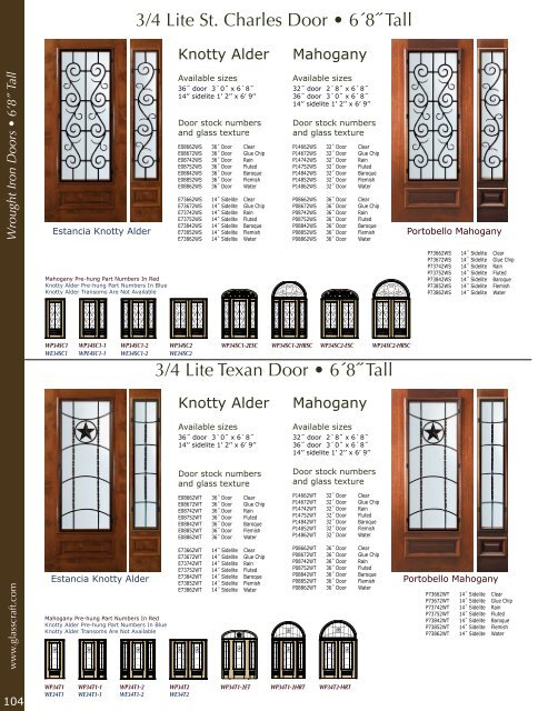 Mahogany &Knotty Alder Entry Doors